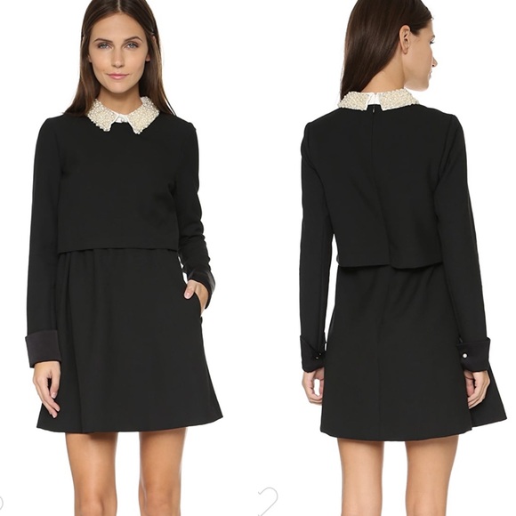 Rachel Zoe Dresses & Skirts - Rachel Zoe Bliss Beaded Collar Flare Dress